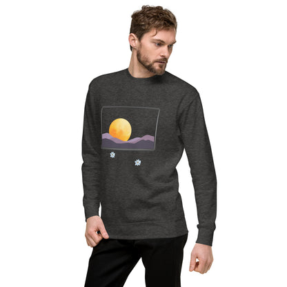 Image 21 of Team Royal Avenor Sweatshirt, size S, with The View Awaits artwork visible in front view, left-side angle.