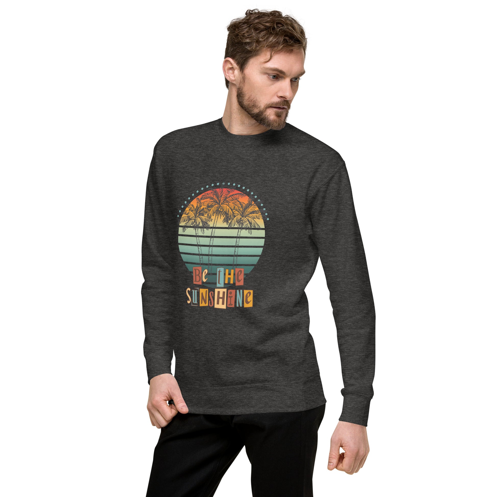 Solara Sweatshirt image 21 in Team Royal, size S, showing front view, left-side angle for the Be the Sunshine design.