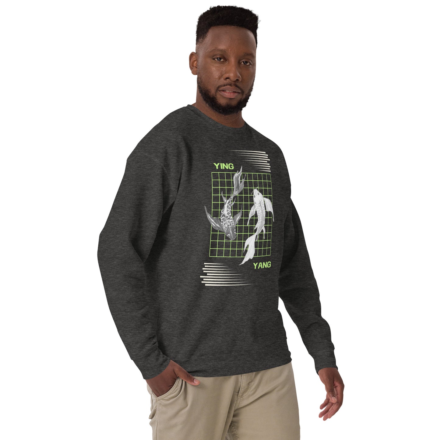 Equinoxe Sweatshirt product image 15 in Cardinal, size 2XL, with front view, right-side angle and design placement.