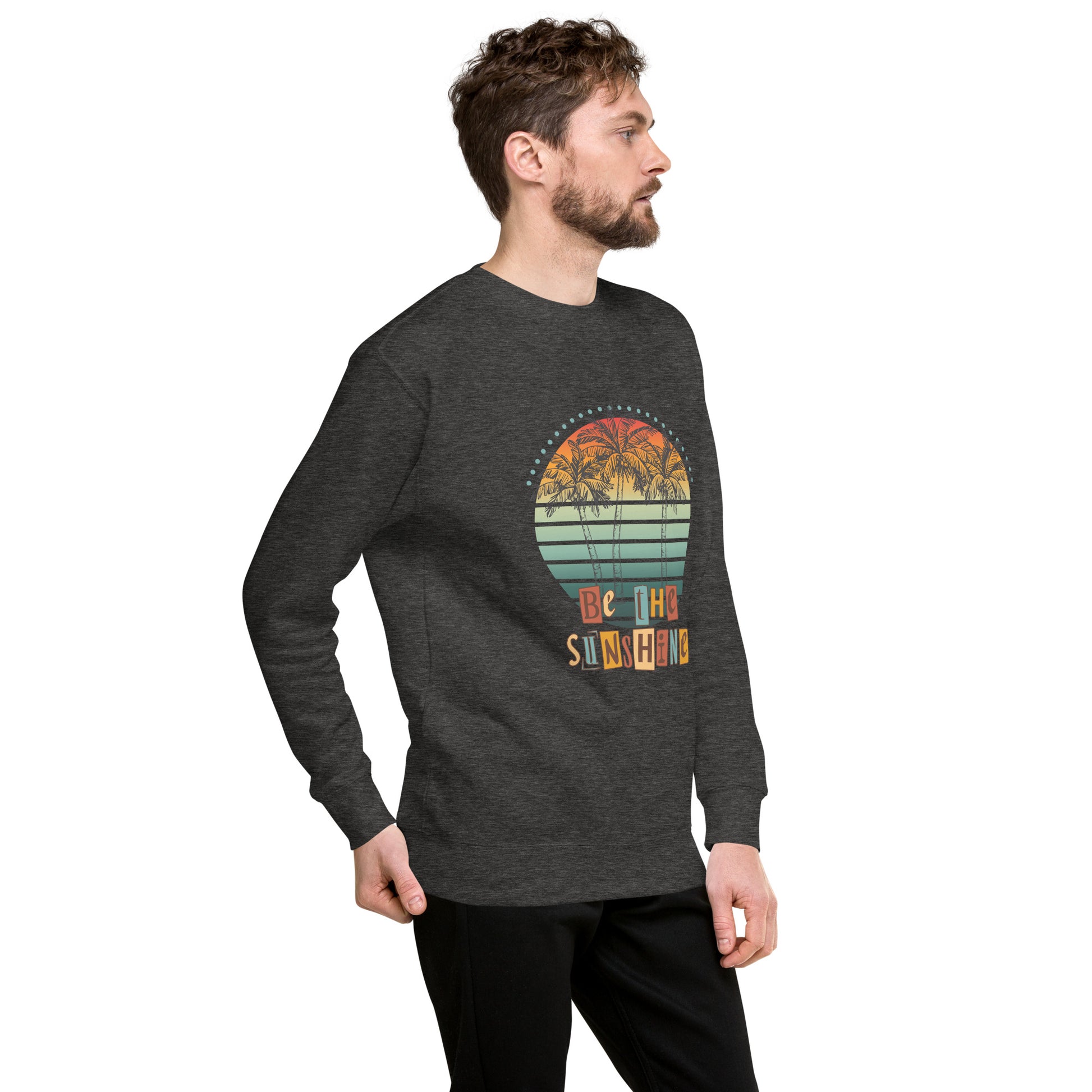 Image 24 of Team Royal Solara Sweatshirt, size XL, with Be the Sunshine artwork visible in front view, right-side angle.