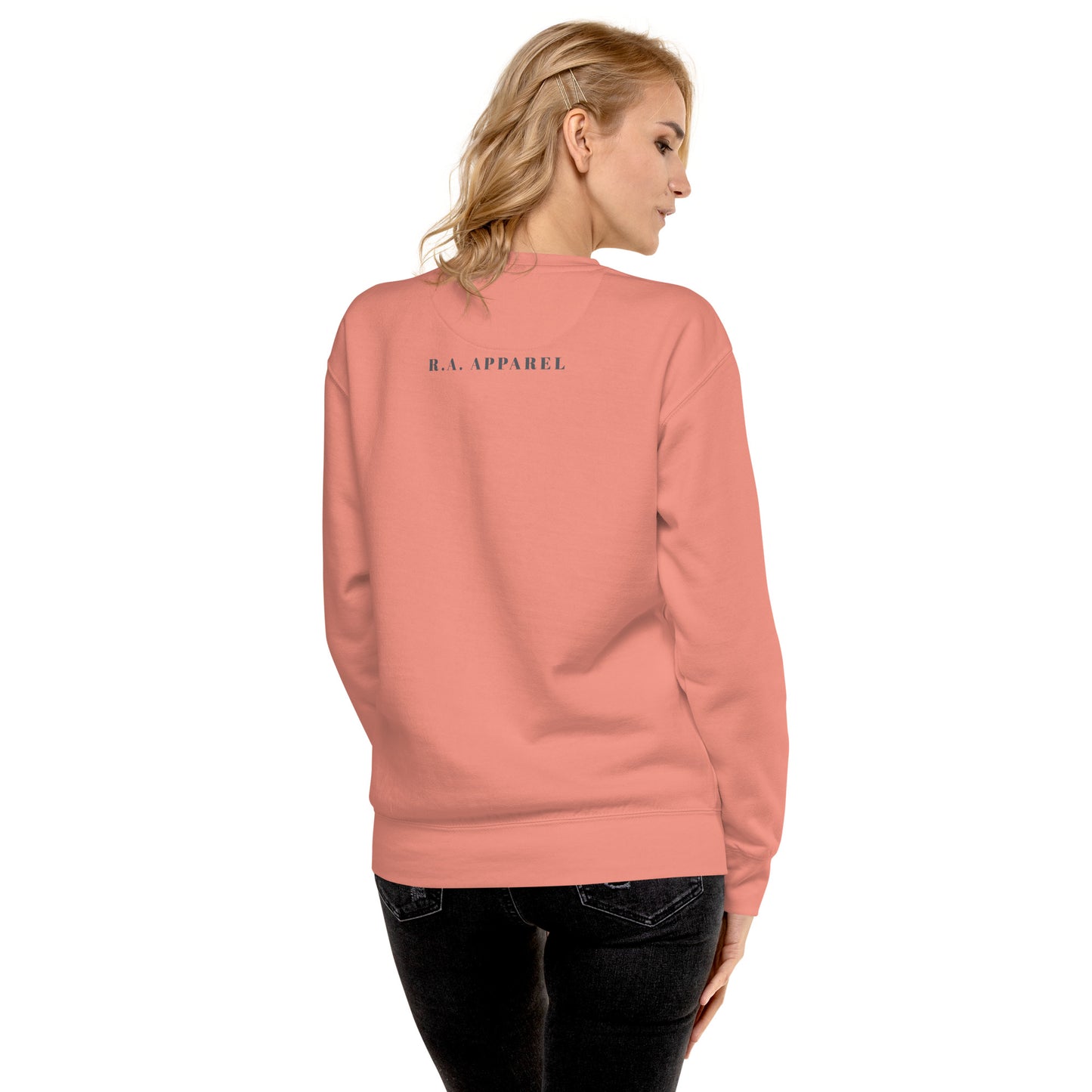 Exhale Sweatshirt - Left Placement product image 42 in Team Red, size 3XL, with back view and left placement.