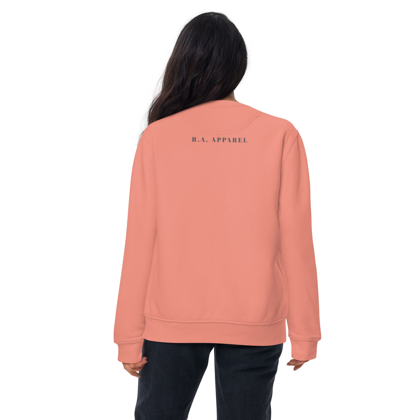 Image 22 of Vintage Black Virgo Balance Sweatshirt - Left Placement, size M, with Virgo artwork visible in back view.