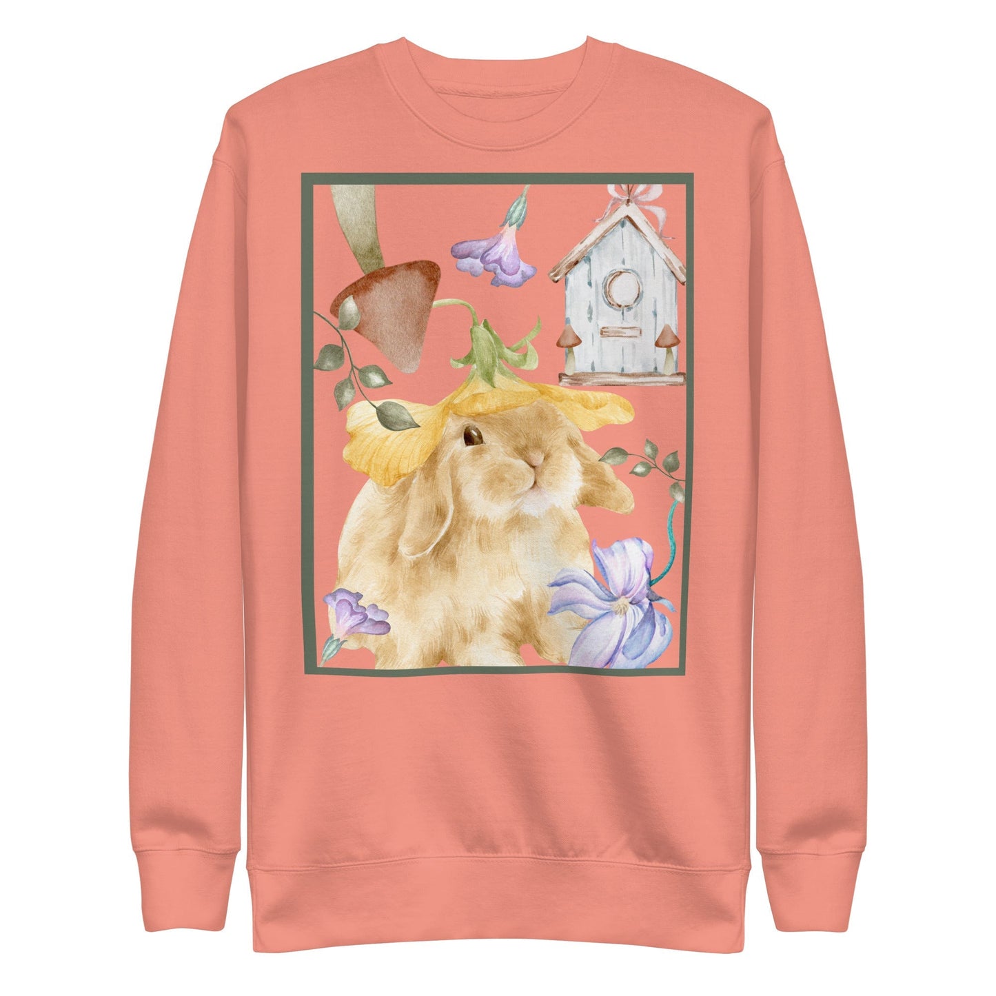 Meadow Club Sweatshirt - Left Placement by R.A. Apparel, image 8, front view, Navy Blazer, size M, left placement.