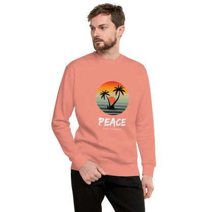 Quiet Peace Sweatshirt - Left Placement image 19 in Team Royal, size S, showing front view for the Peace design.