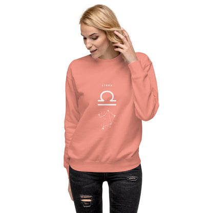 Image 71 of Bone Balance Court Sweatshirt - Left Placement, size S, with Libra artwork visible in front view.