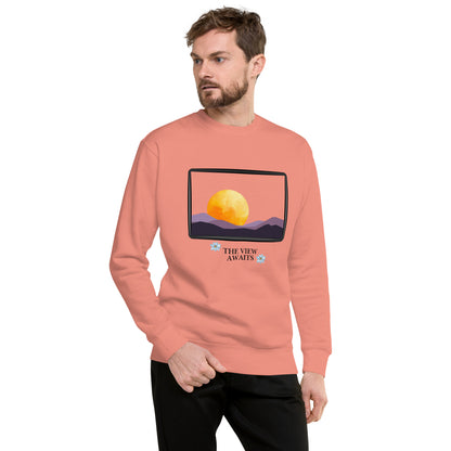 Avenor Sweatshirt image 61 in Carbon Grey, size S, showing front view for the The View Awaits design.