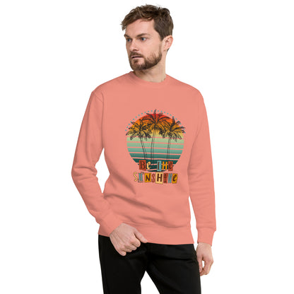 Solara Sweatshirt image 61 in Carbon Grey, size S, showing front view for the Be the Sunshine design.