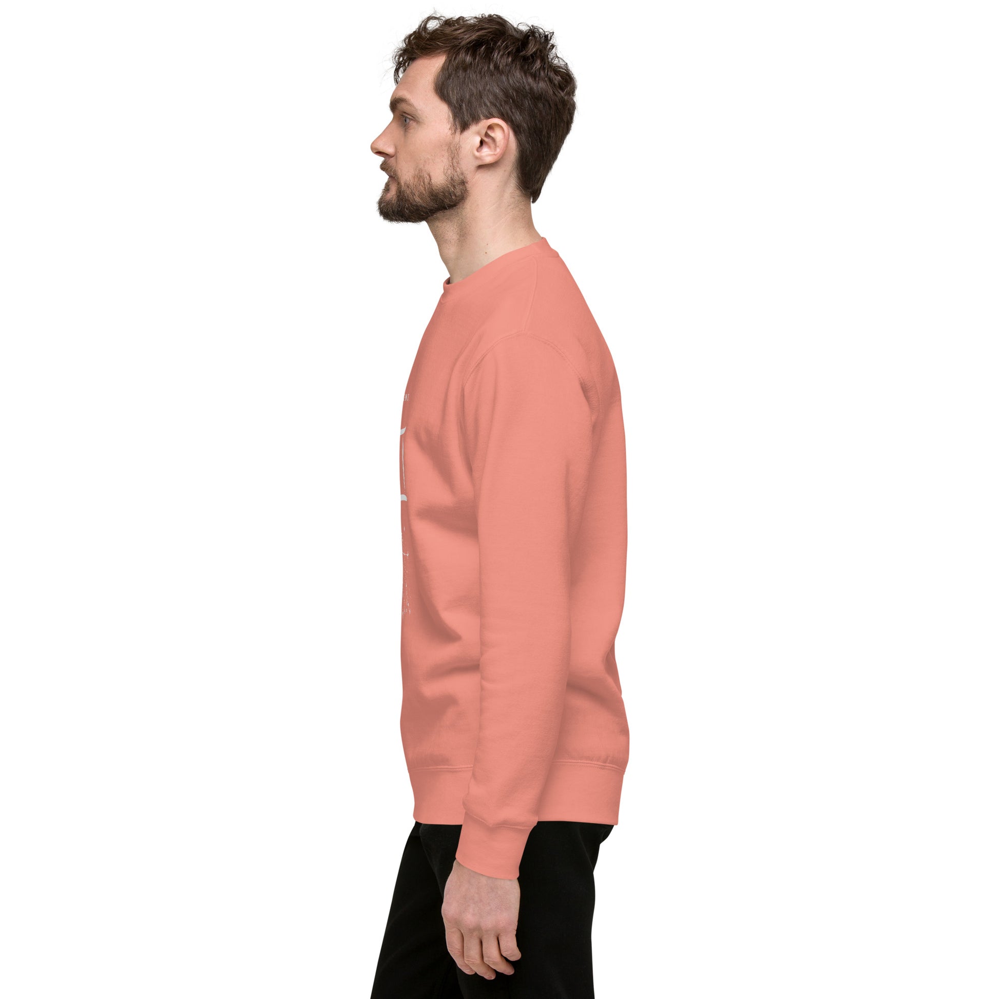 Twin Signal Sweatshirt - Left Placement product image 62 in Lavender, size M, with left-side angle and left placement.