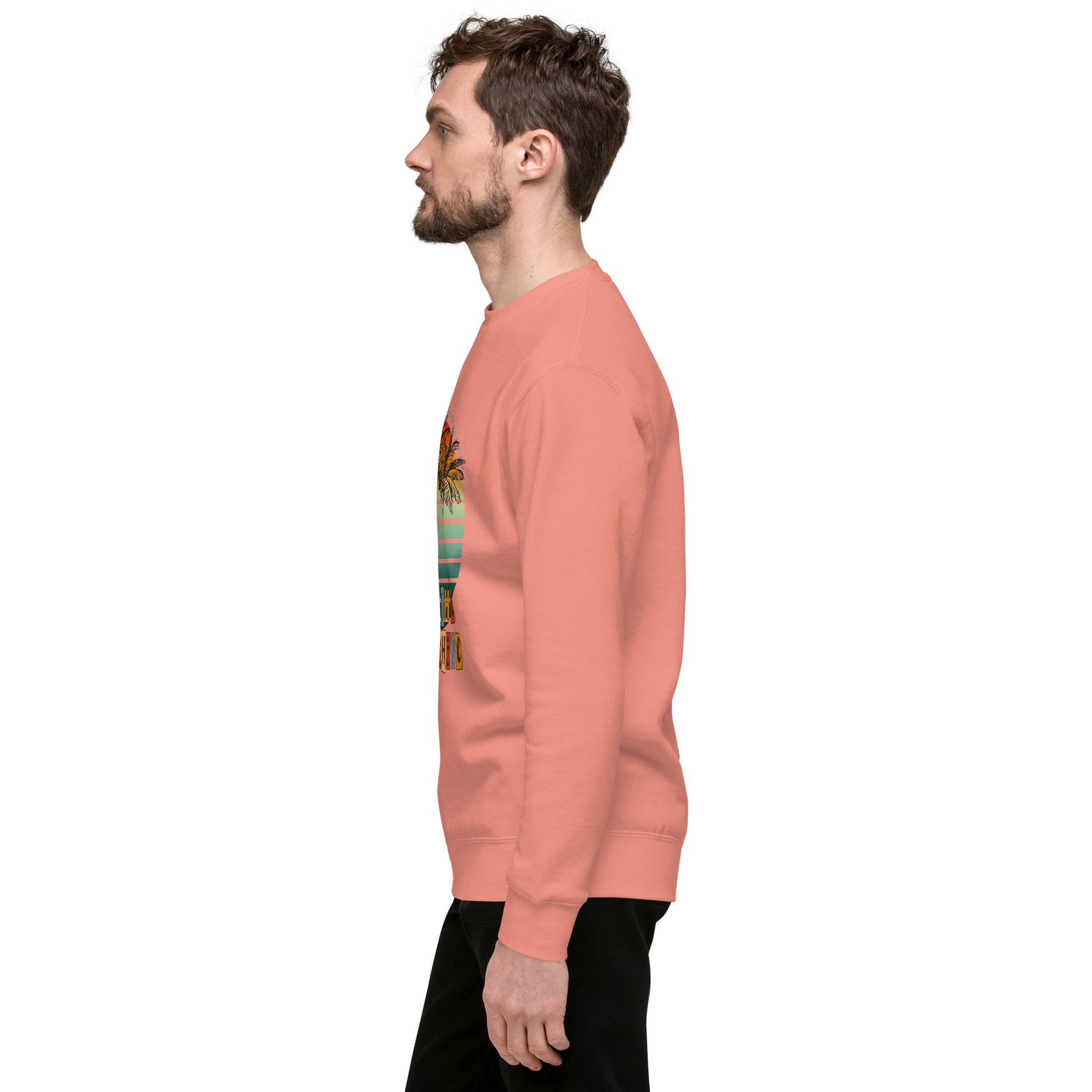 Solara Sweatshirt image 62 in Carbon Grey, size M, showing left-side angle for the Be the Sunshine design.