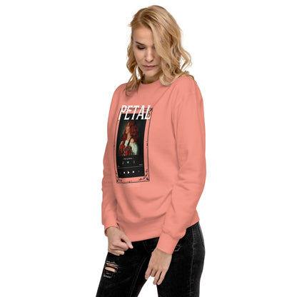 Petaline Sweatshirt image 73: Light Pink version, size L with front view, left-side angle of the Petal range.