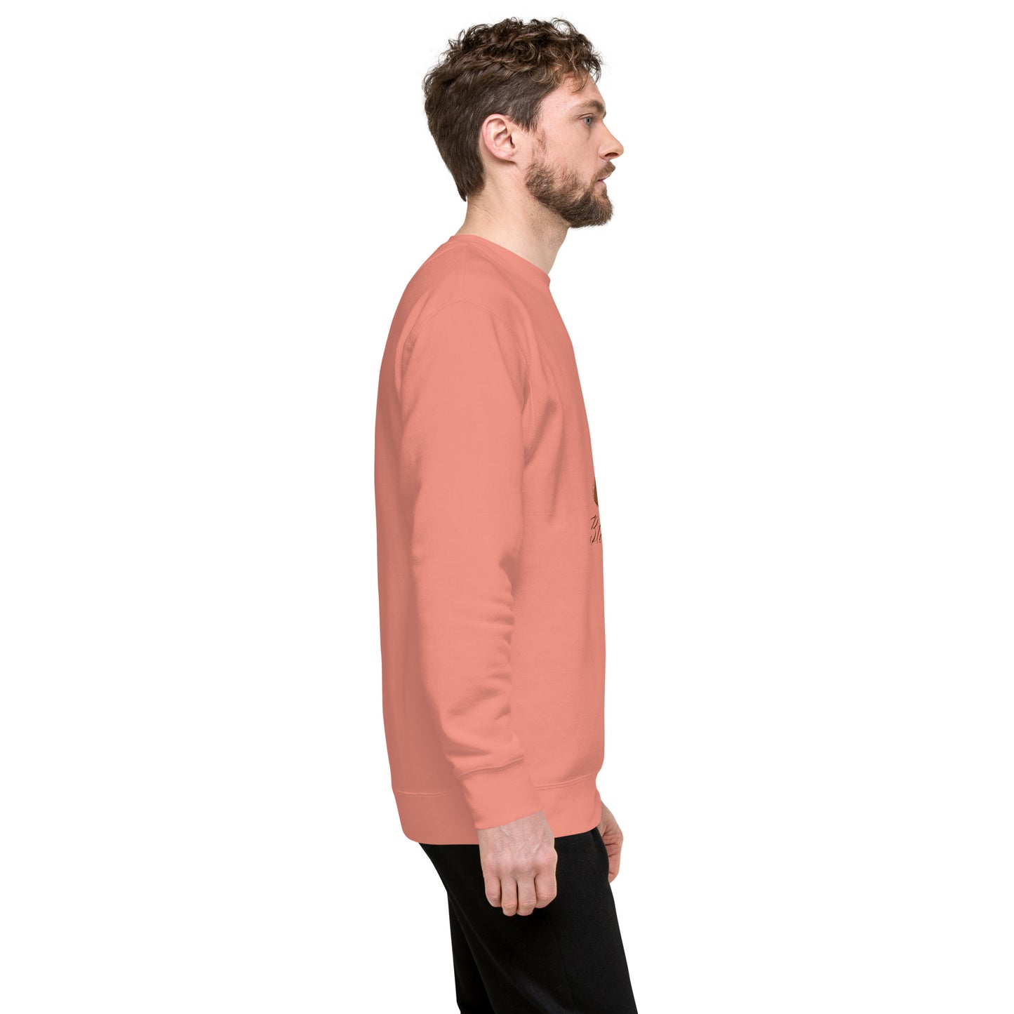 Image 35 of Forest Green Grace Mark Sweatshirt - Left Placement, size 2XL, with Blessed artwork visible in right-side angle.