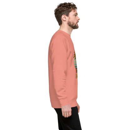 Solara Sweatshirt by R.A. Apparel, image 65, right-side angle, Carbon Grey, size 2XL, design placement.