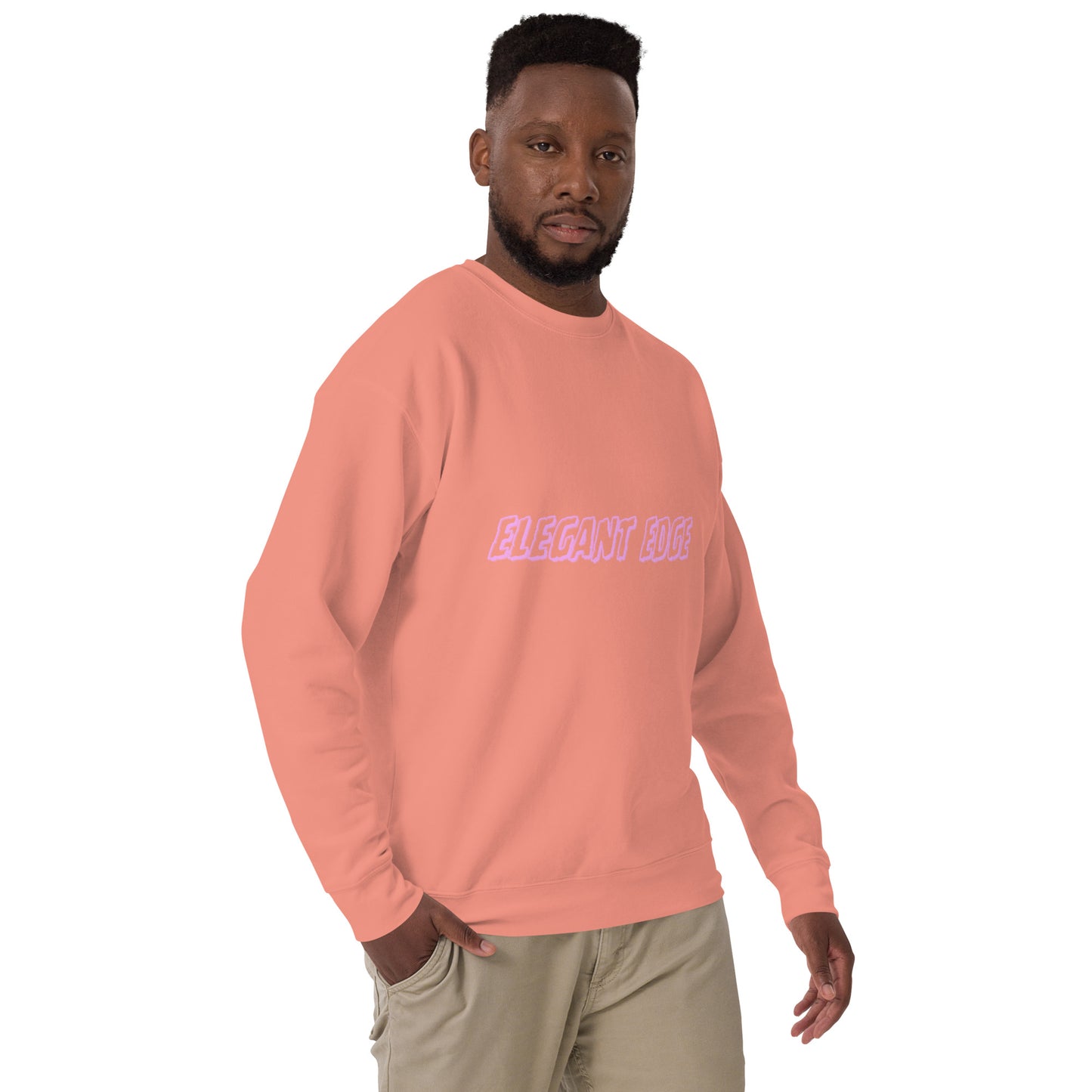 Noir Edge Sweatshirt - Left Placement image 23 in Team Royal, size 2XL, showing front view, right-side angle for the Elegant Edge design.