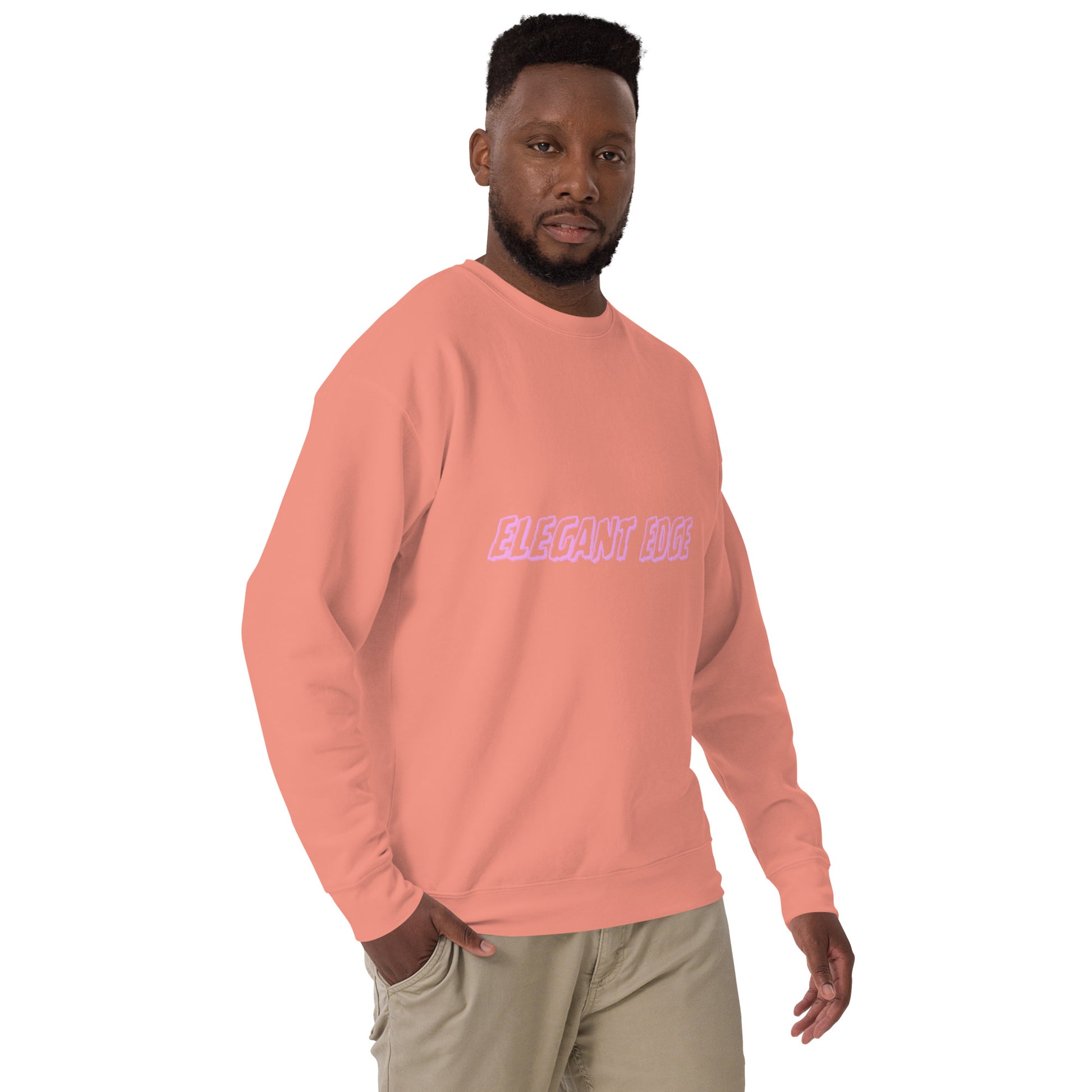 Noir Edge Sweatshirt - Left Placement image 23 in Team Royal, size 2XL, showing front view, right-side angle for the Elegant Edge design.