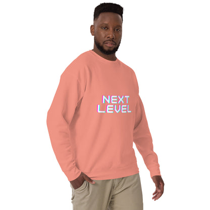 Ascender Sweatshirt - Left Placement image 23: Team Royal version, size 2XL with front view, right-side angle of the Next Level range.