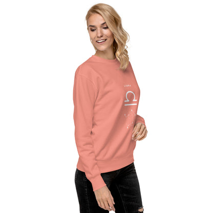Balance Court Sweatshirt - Left Placement image 74: Bone version, size XL with front view, right-side angle of the Libra range.