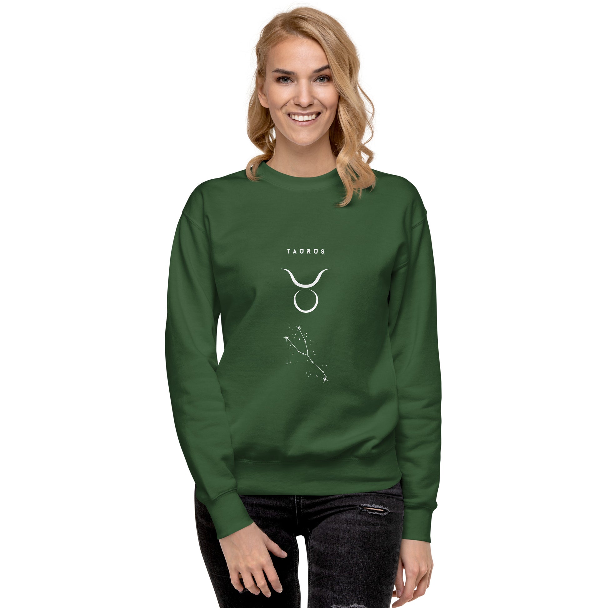 Bullborne Sweatshirt - Left Placement image 44: Dusty Rose version, size XL with front view of the Taurus range.