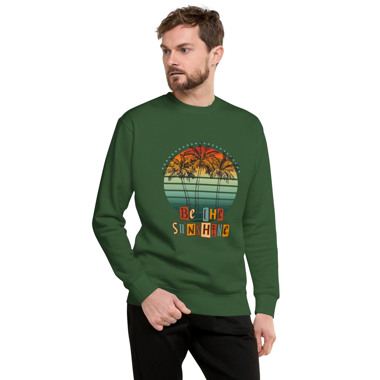 Solara Sweatshirt by R.A. Apparel, image 37, front view, Team Red, size M, design placement.