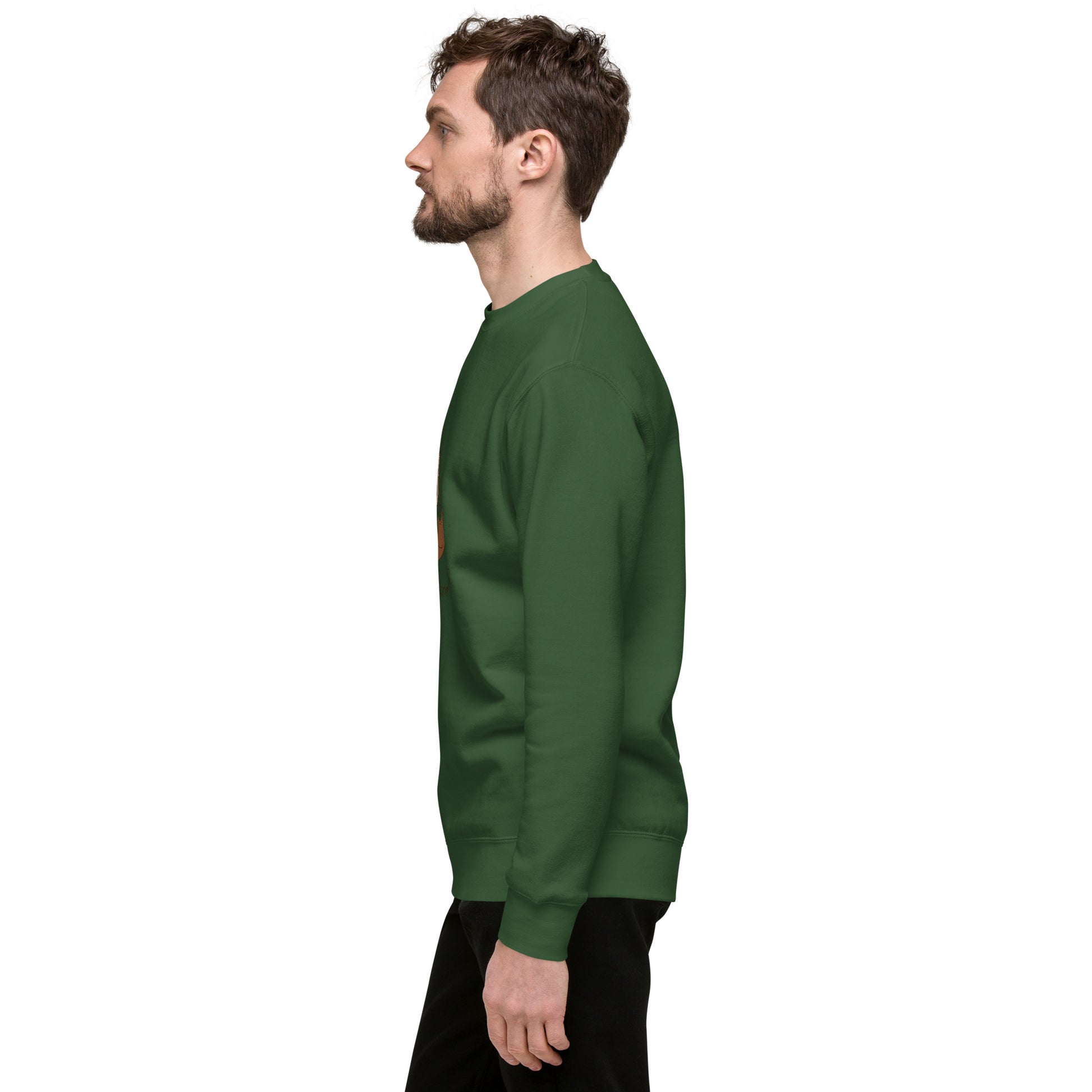 Grace Mark Sweatshirt - Left Placement product image 44 in Dusty Rose, size M, with left-side angle and left placement.