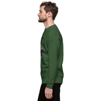 Avenor Sweatshirt product image 38 in Team Red, size L, with left-side angle and design placement.
