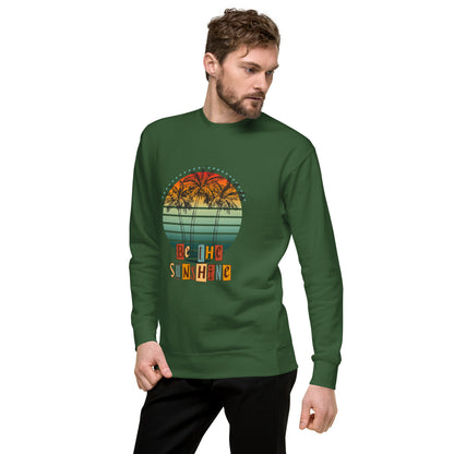 Solara Sweatshirt image 39 in Team Red, size XL, showing front view, left-side angle for the Be the Sunshine design.