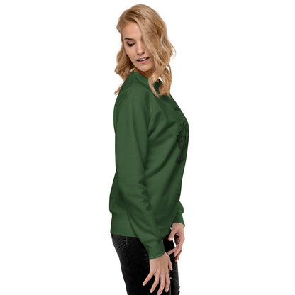 Image 55 of Bone Exhale Sweatshirt - Left Placement, size S, with Breathe in and Breathe Out artwork visible in right-side angle.