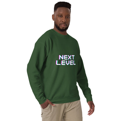 Ascender Sweatshirt - Left Placement by R.A. Apparel, image 31, front view, right-side angle, Forest Green, size S, left placement.