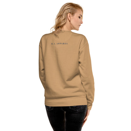 Image 79 of selected colour Bullborne Sweatshirt - Left Placement, with Taurus artwork visible in back view.