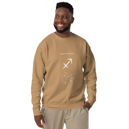 Arrowborne Sweatshirt - Left Placement image 46: Khaki version, size M with front view of the Sagittarius range.