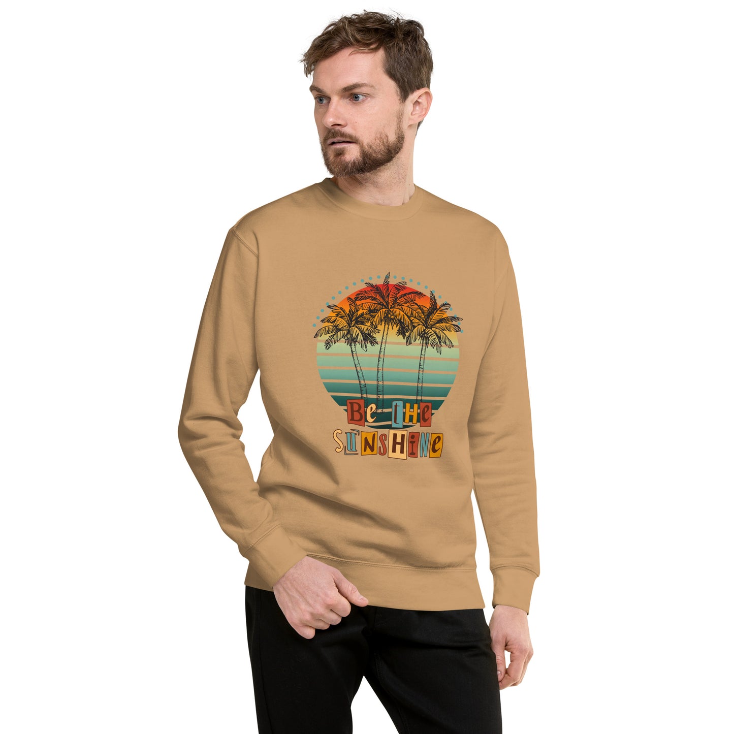Image 67 of Agave Solara Sweatshirt, size M, with Be the Sunshine artwork visible in front view.