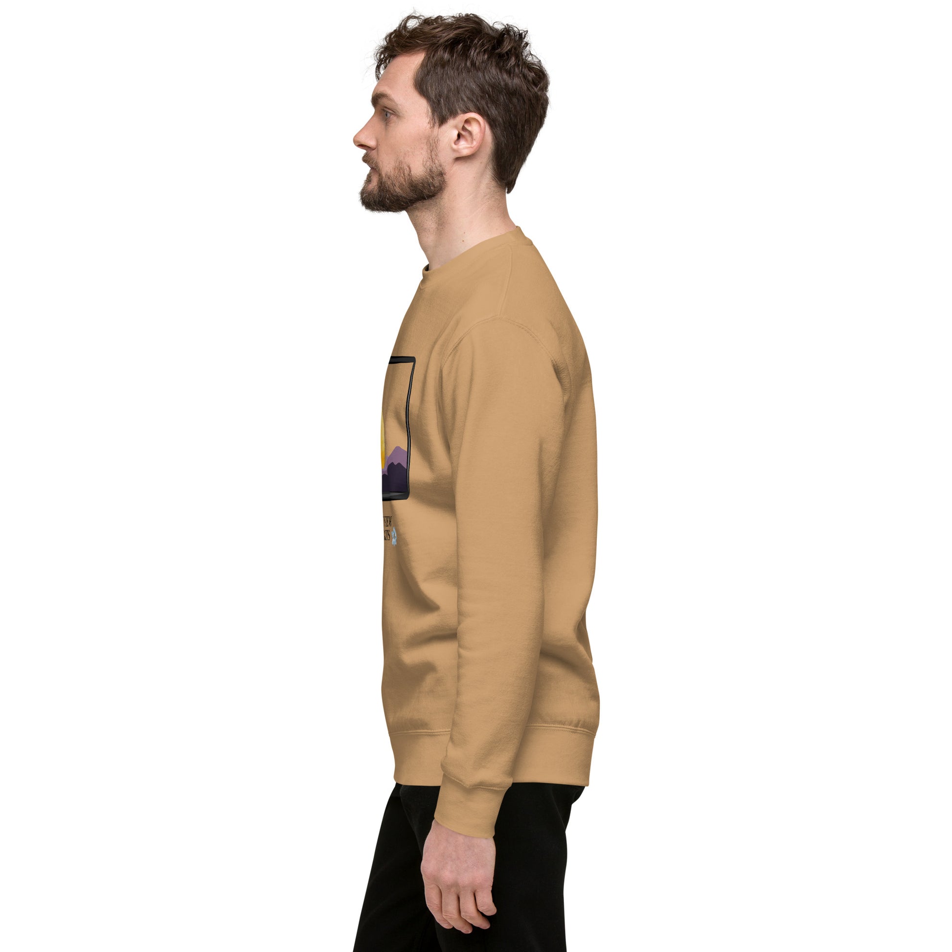 Avenor Sweatshirt product image 70 in Agave, size 2XL, with left-side angle and design placement.