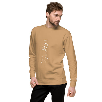 Solmane Sweatshirt - Left Placement image 69 in Sky Blue, size S, showing front view, left-side angle for the Leo design.