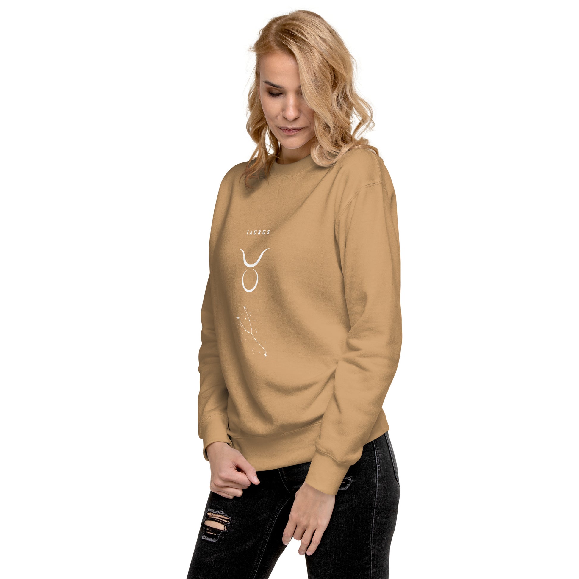 Bullborne Sweatshirt - Left Placement by R.A. Apparel, image 82, front view, left-side angle, selected colour, left placement.