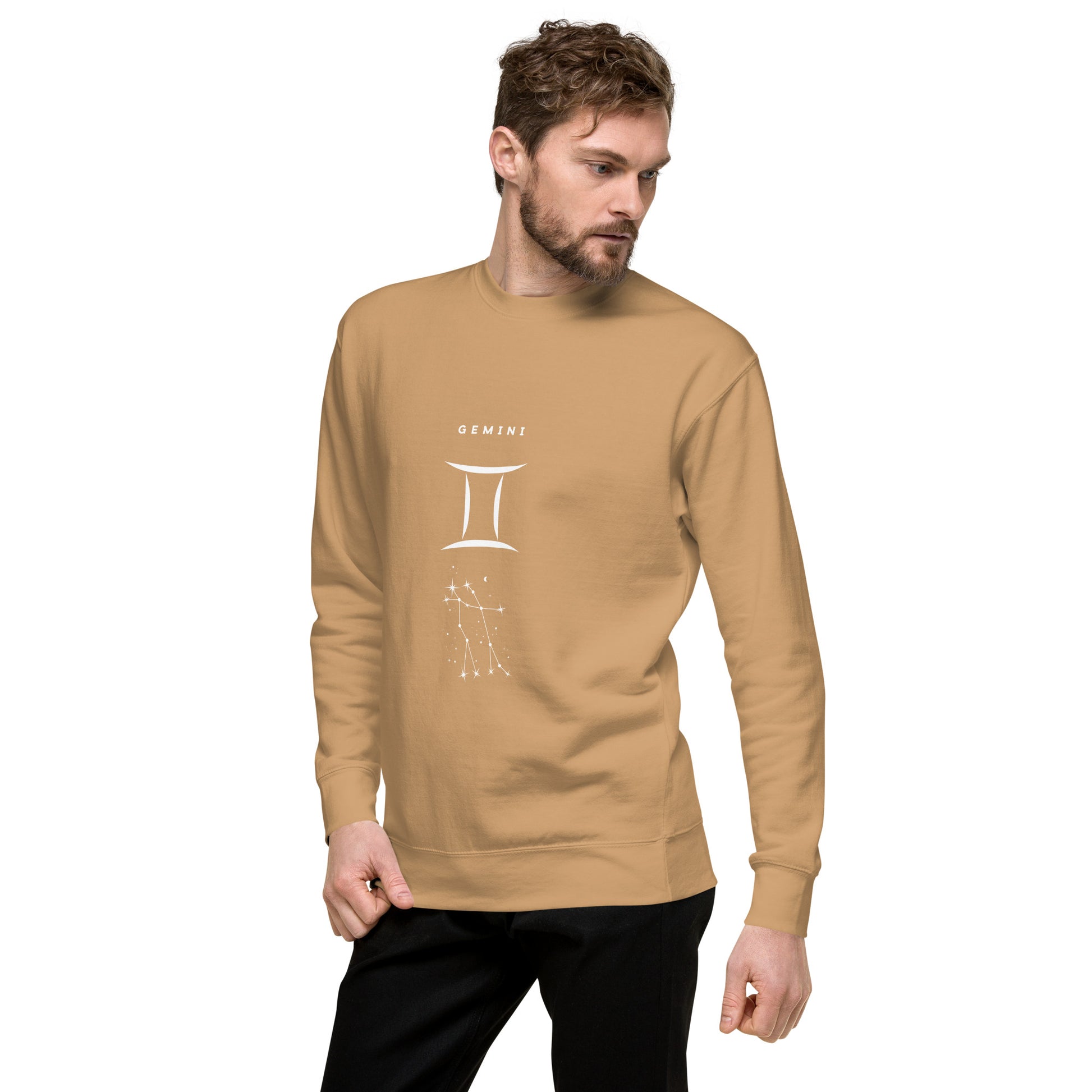 Twin Signal Sweatshirt - Left Placement product image 69 in Sky Blue, size S, with front view, left-side angle and left placement.