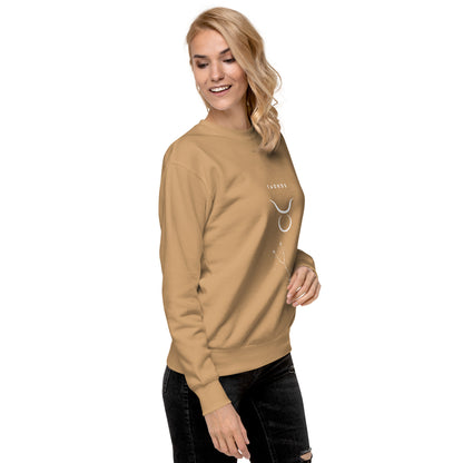 Bullborne Sweatshirt - Left Placement image 84 in selected colour, showing front view, right-side angle for the Taurus design.