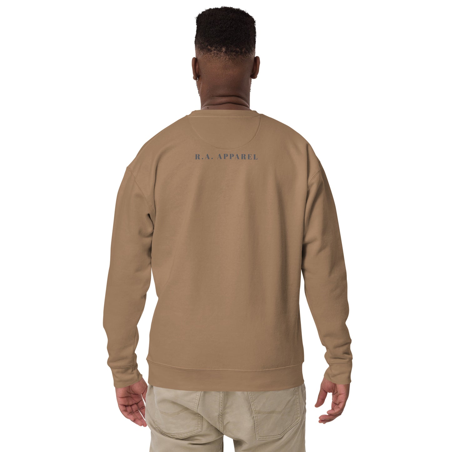 Quacksy Sweatshirt product image 37 in Team Red, size M, with back view and design placement.