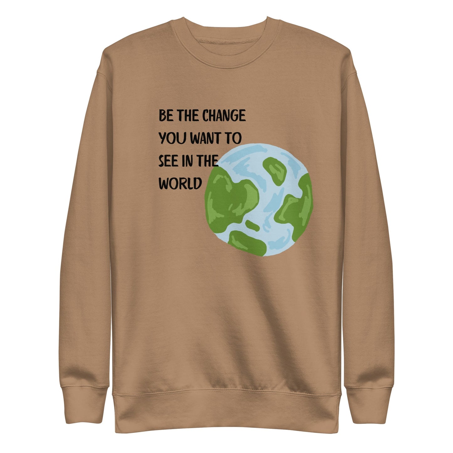 Change Signal Sweatshirt - Left Placement image 8: Navy Blazer version, size L with front view of the Be the Change range.