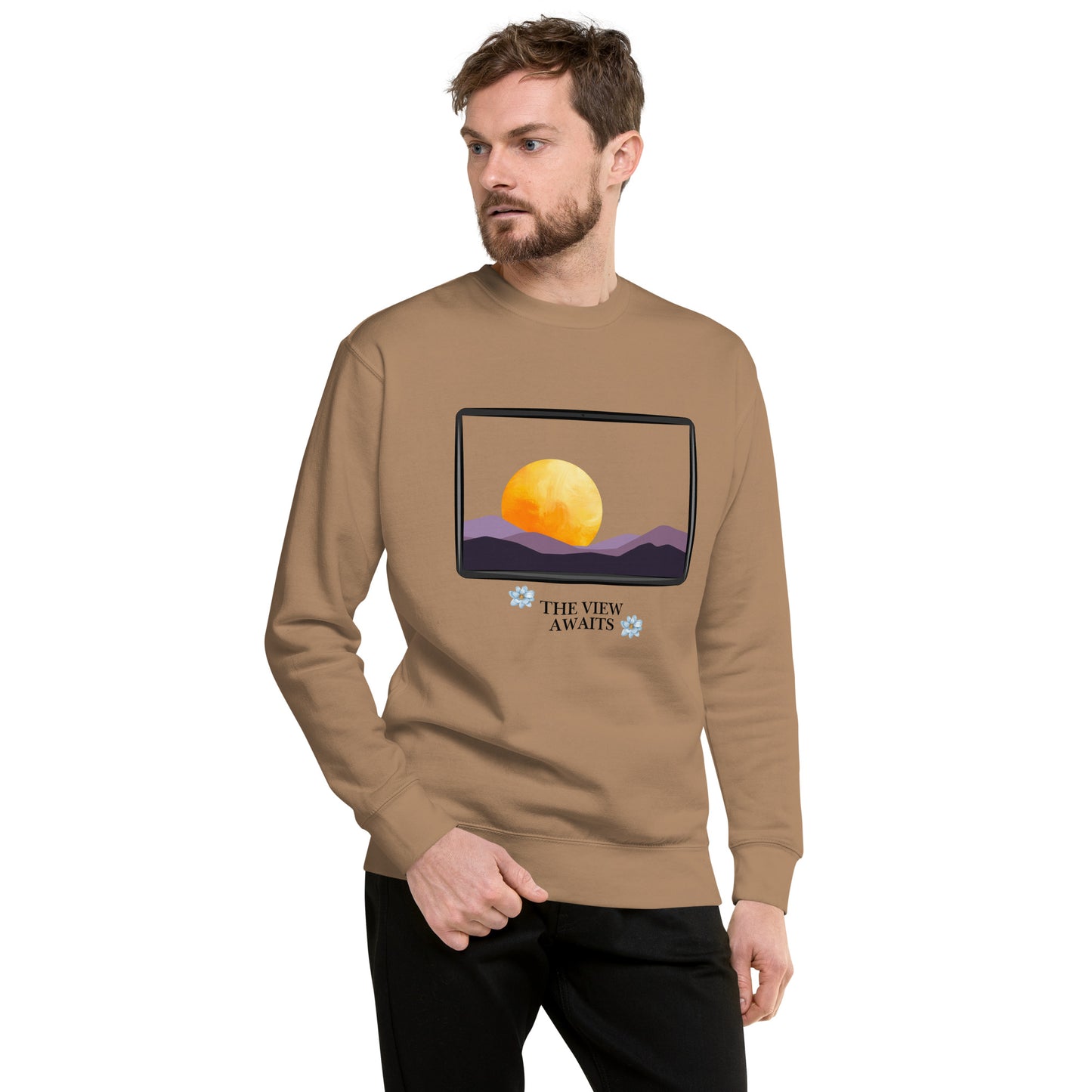 Avenor Sweatshirt product image 55 in Dusty Rose, size 2XL, with front view and design placement.