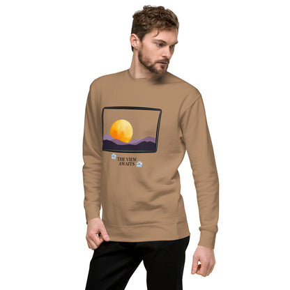 Avenor Sweatshirt product image 57 in Khaki, size M, with front view, left-side angle and design placement.