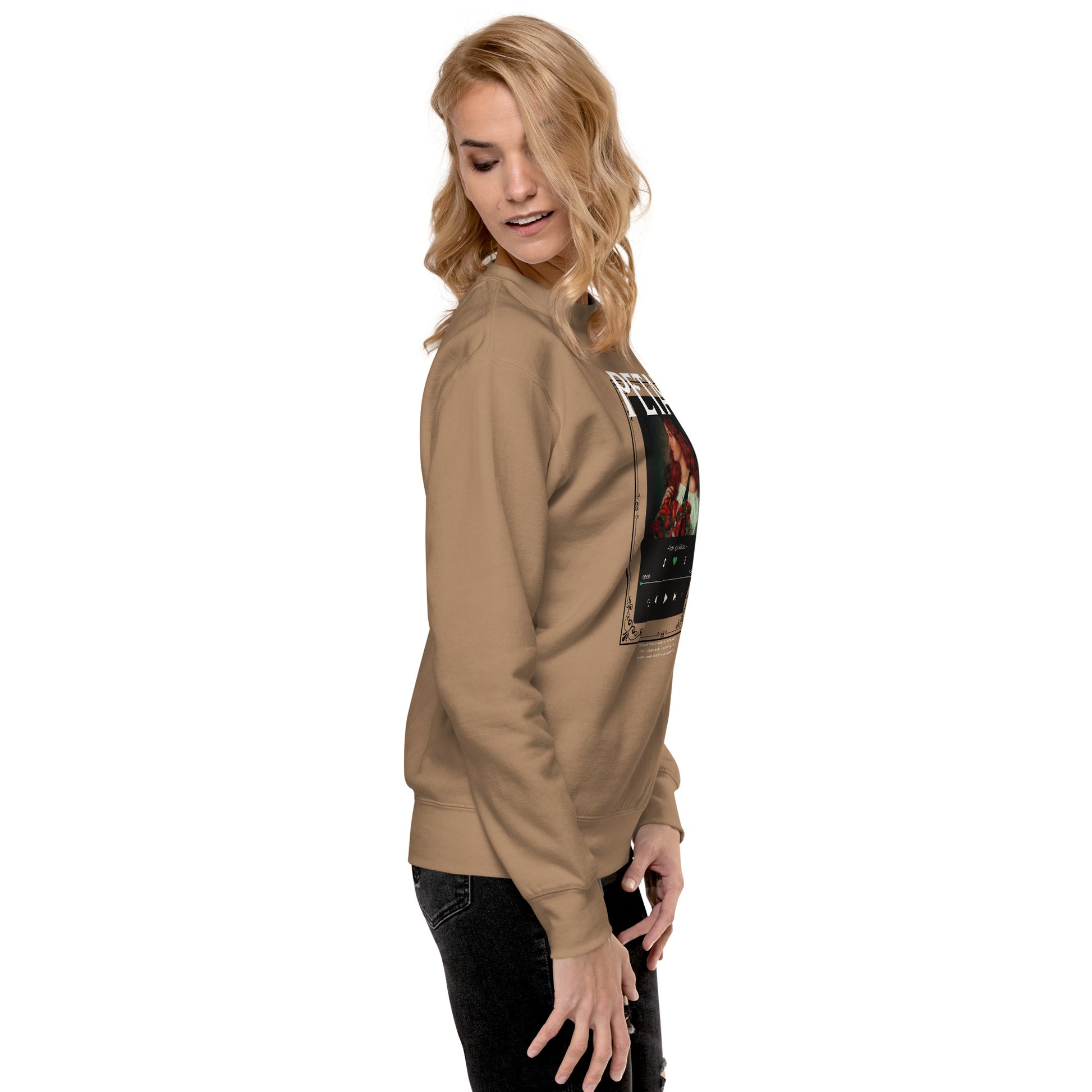 Petaline Sweatshirt image 69: Agave version, size XL with right-side angle of the Petal range.