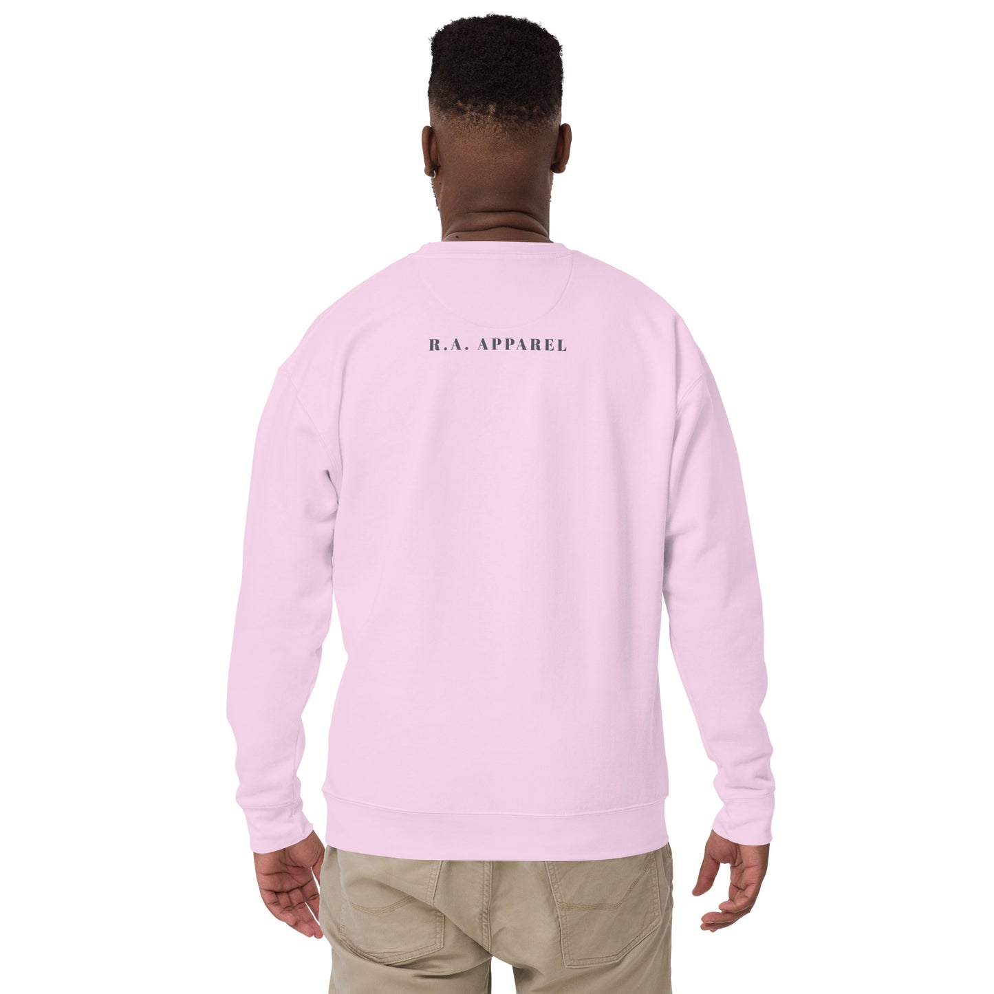 Image 61 of Lavender Arrowborne Sweatshirt - Left Placement, size S, with Sagittarius artwork visible in back view.