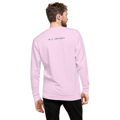 Solara Sweatshirt product image 92 in White, size M, with back view and design placement.