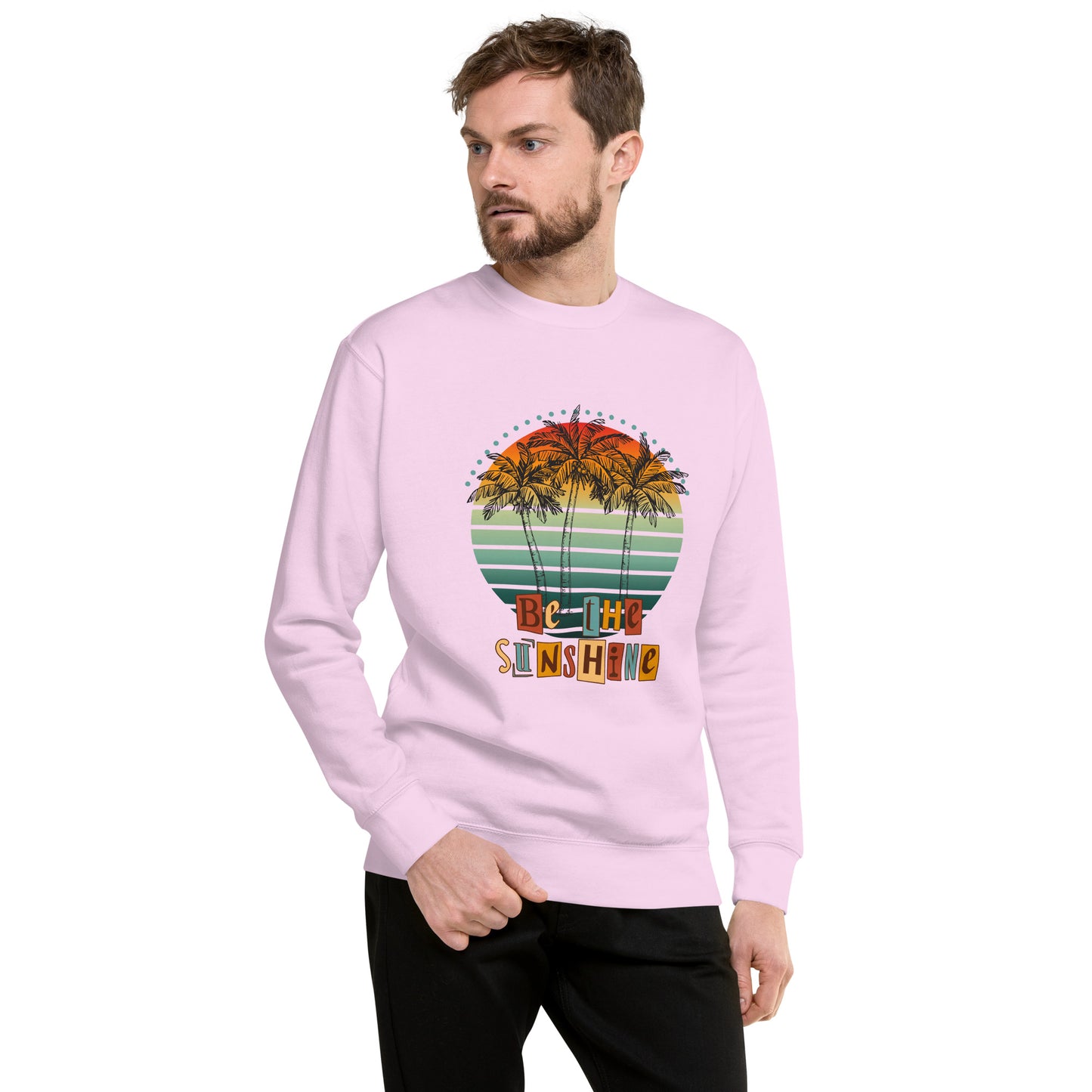 Solara Sweatshirt by R.A. Apparel, image 91, front view, White, size S, design placement.