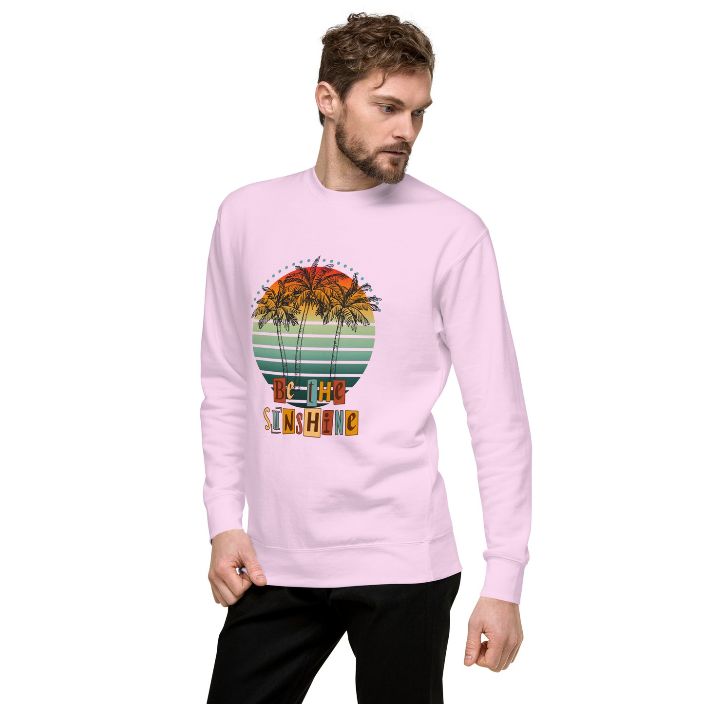 Solara Sweatshirt by R.A. Apparel, image 93, front view, left-side angle, White, size L, design placement.