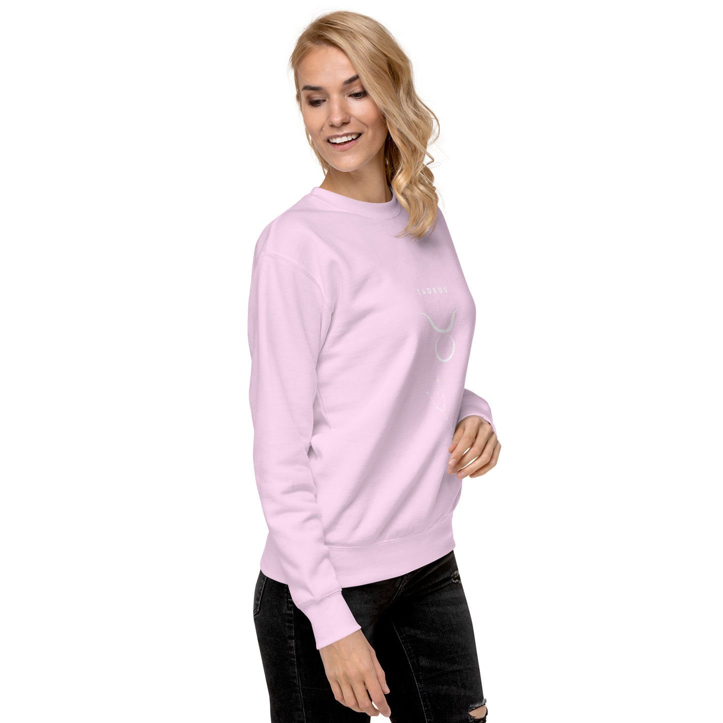 Bullborne Sweatshirt - Left Placement by R.A. Apparel, image 112, front view, right-side angle, selected colour, left placement.