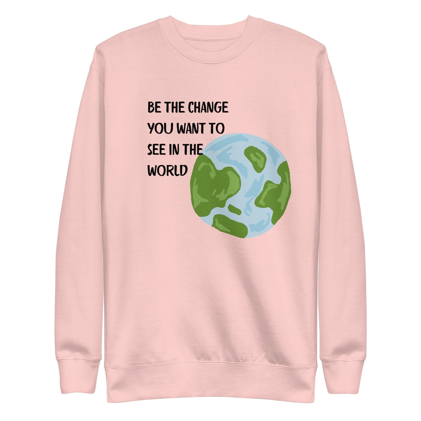 Change Signal Sweatshirt - Left Placement image 12: Cardinal version, size M with front view of the Be the Change range.