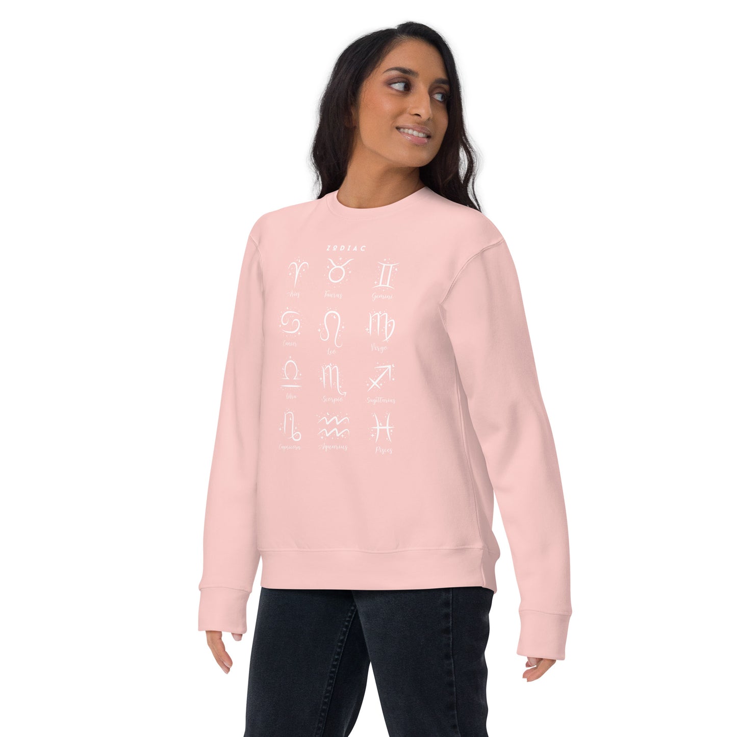 Astral Circle Sweatshirt - Left Placement by R.A. Apparel, image 30, front view, Team Red, size M, left placement.