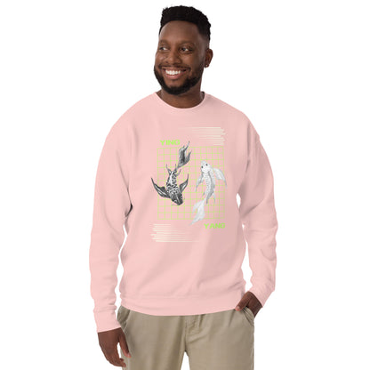 Equinoxe Sweatshirt by R.A. Apparel, image 58, front view, Khaki, size L, design placement.