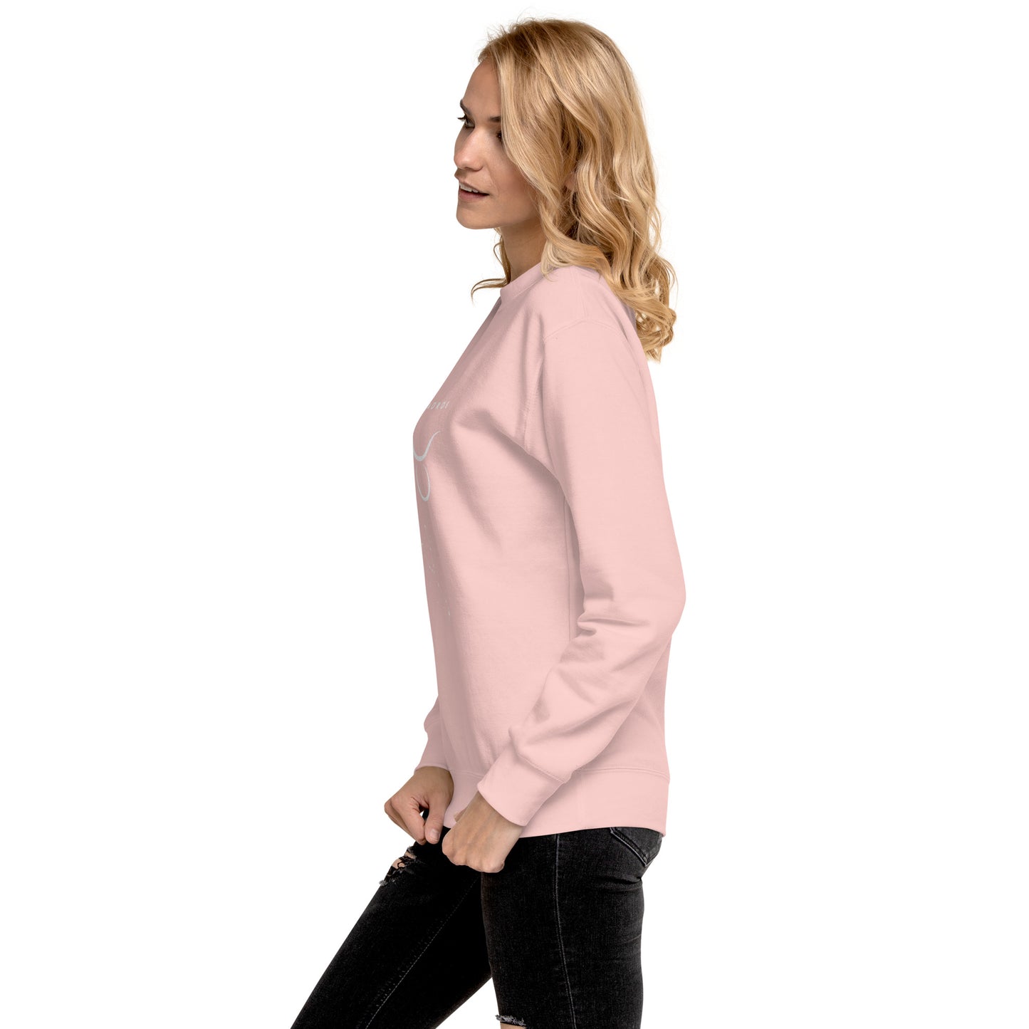Bullborne Sweatshirt - Left Placement by R.A. Apparel, image 102, left-side angle, selected colour, left placement.