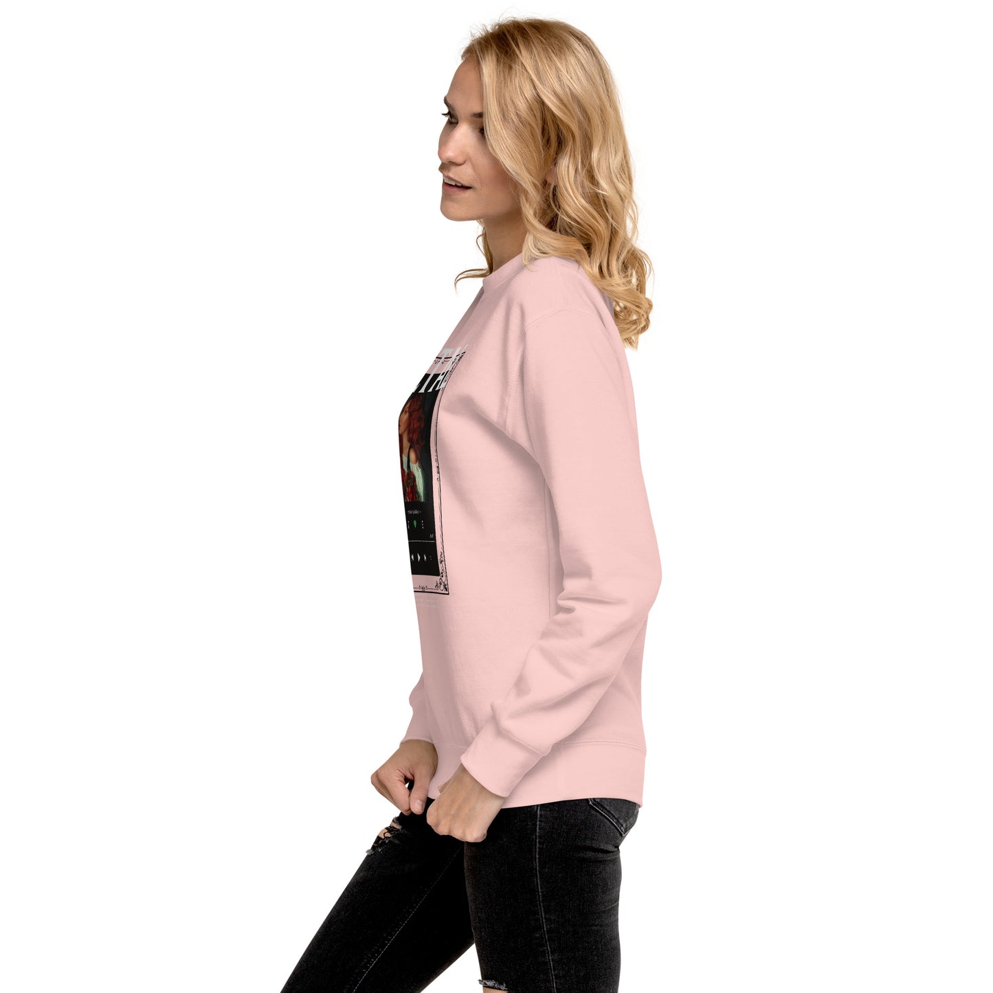Petaline Sweatshirt image 102 in selected colour, showing left-side angle for the Petal design.